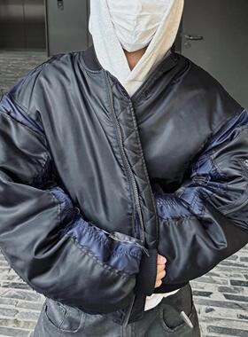 EMPATH（ept）3M新雪丽bomber夹克MA1拼色破坏宽松廓形棉服