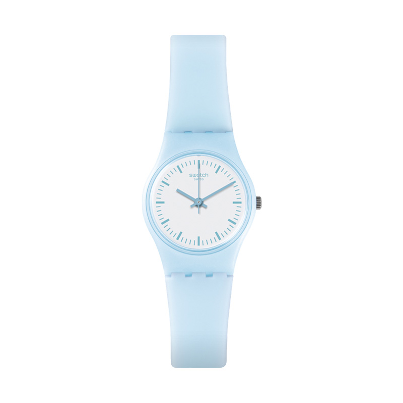 Swatch/斯沃琪手表 淑女系列清新藍色學生石英女表晴空萬里LL119