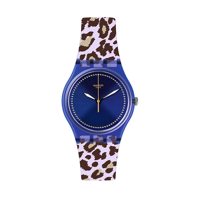 Swatch/斯沃琪手表 正品色彩密碼學生防水石英女表狂野豹紋GV130