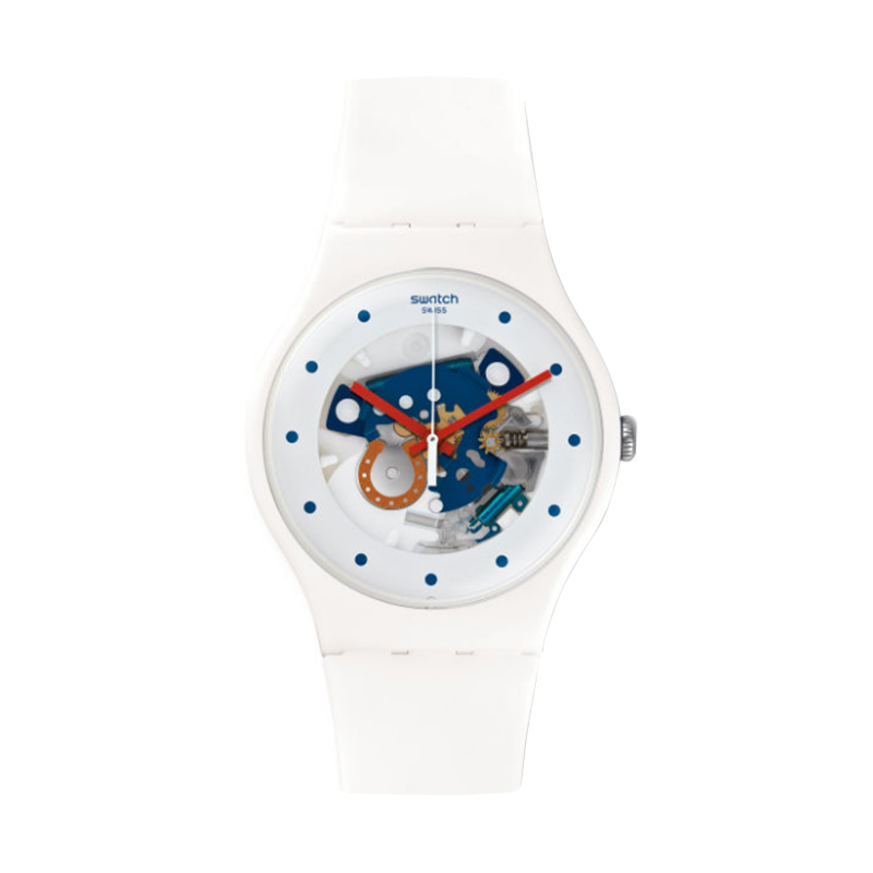 Swatch/斯沃琪手表 原創炫彩透視防水學生情侶石英男女表SUOW129