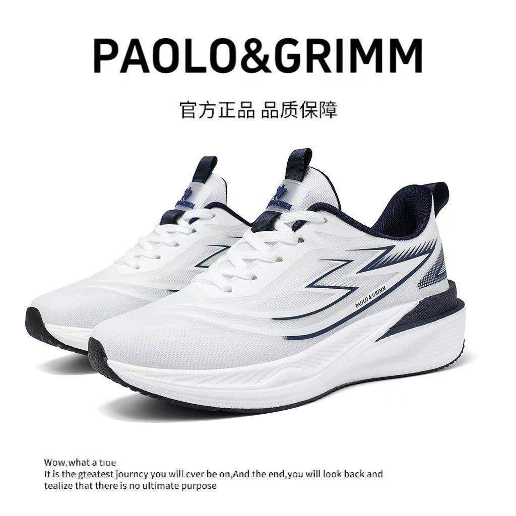 保罗斯格慕时尚新款百搭潮流个性耐磨透气轻便情侣款运动鞋跑步鞋
