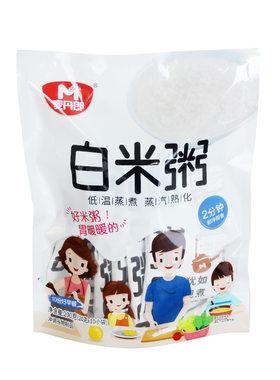 麦丹郎白米粥速食粥免煮冲泡即食粥200克/袋*2袋(每袋内装10小袋)