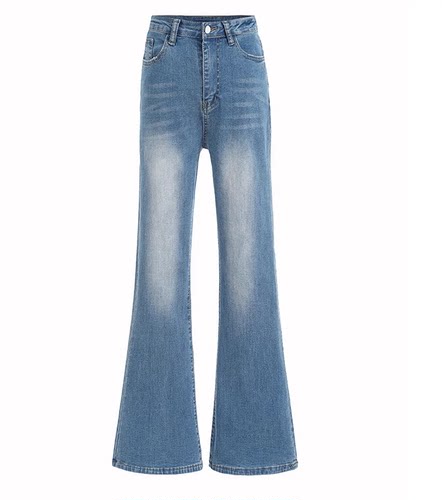 欧美外贸2024弹力微喇宽松牛仔长裤女 JEANS pants women fashion