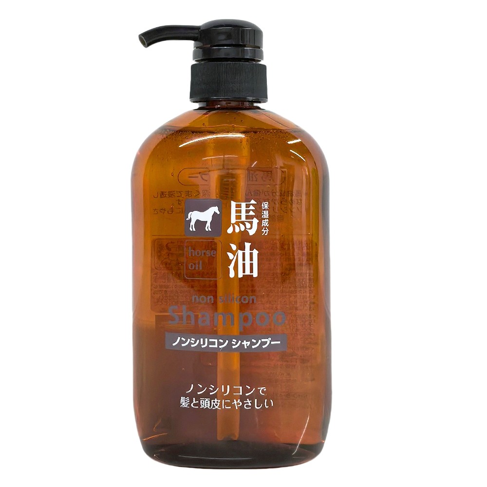 a日本原装进口咖思美成人马油洗发水保湿滋润洗发液洗发乳 600ML