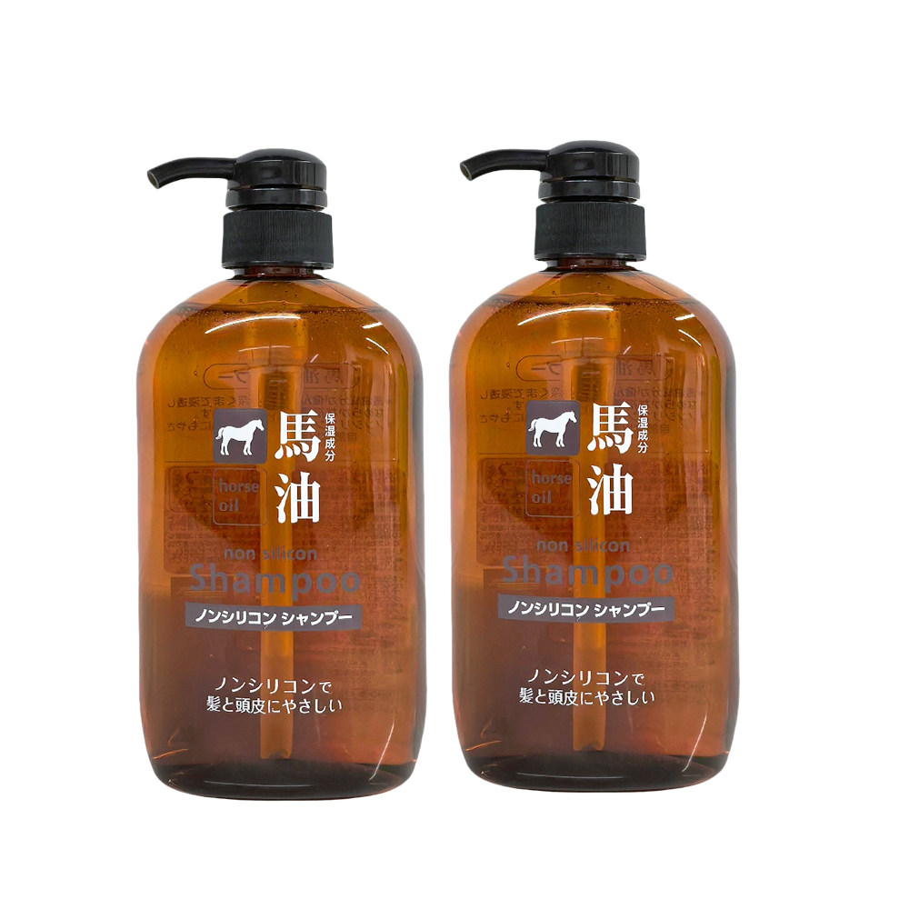 日本咖思美无硅油弱酸性马油洗发水乳适合干枯毛燥受损发质 600ML