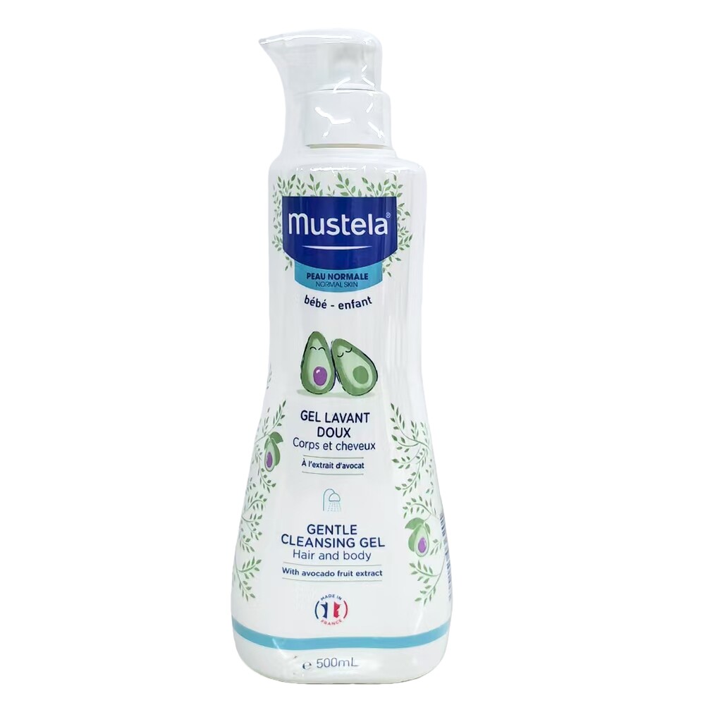 效28年6月Mustela妙思乐法国进口宝宝温和洗发沐浴露2合1 500ML