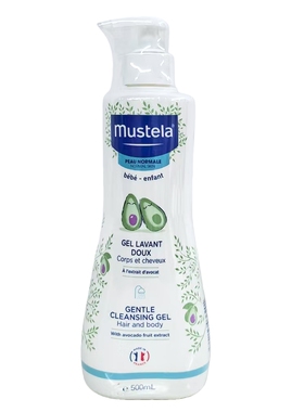 效28年3月Mustela妙思乐法国进口宝宝温和洗发沐浴露2合1 500ML