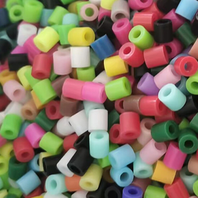 拼豆豆5mm大豆融合豆全色系diy 手工益智立体拼图玩具拼豆材料包