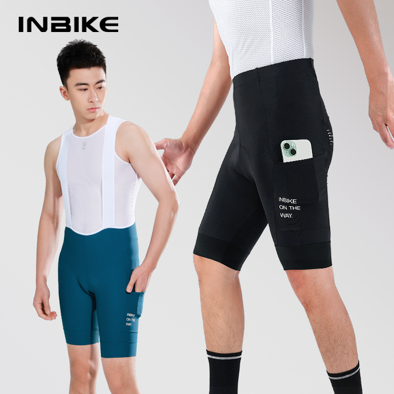 INBIKE带侧兜口袋骑行裤减震透气
