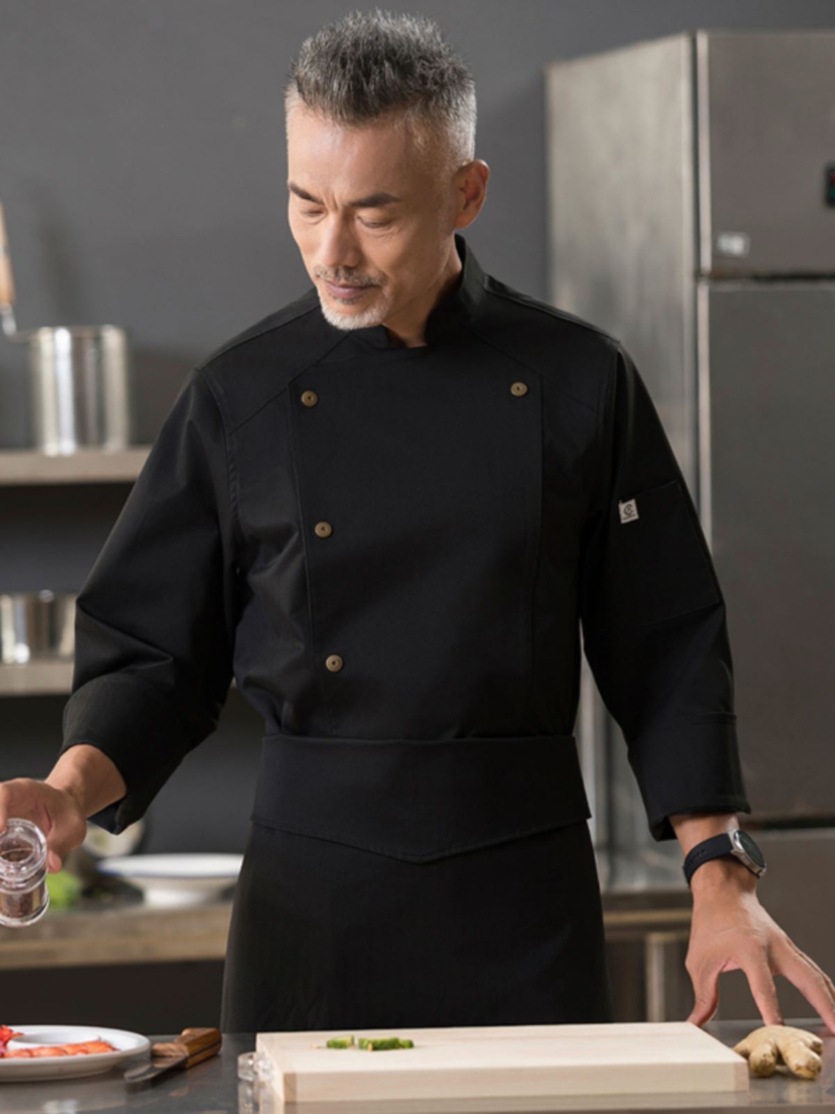 chefworks雪沃高档厨师服厨师长工作服西餐厅后厨大厨主厨行政主