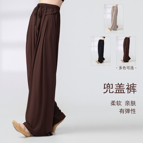 现代舞裤子垂感2025新款中国舞演出服古典舞练功服春秋舞蹈阔腿裤