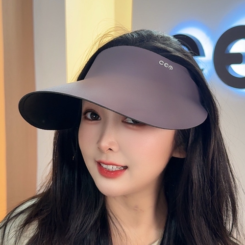 CEM无痕一体防晒帽女夏防紫外线空顶大帽檐可折叠遮阳帽