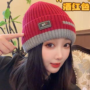 秋冬针织帽子户外防寒护耳防寒男女士毛线帽 Flig正品 加厚德绒