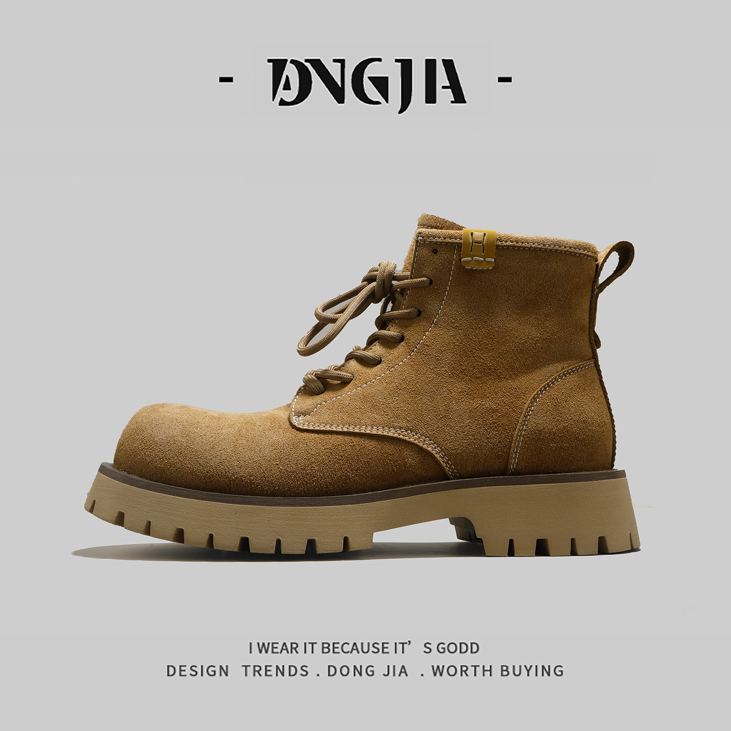 外贸高品质真皮马丁靴男秋冬美拉德复古中帮工装靴翻毛皮户外短靴