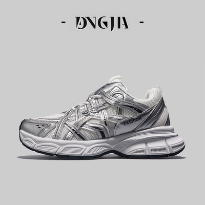 外贸高品质男鞋秋季2024新款潮流百搭运动老爹鞋时尚厚底增高鞋