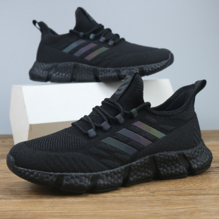 运动休闲跑步鞋 真爆米花底男士 高端男鞋 踩屎脚感出口欧美外贸春季