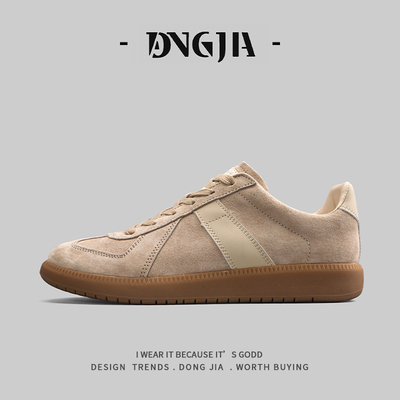 英伦复古翻毛皮运动低帮阿甘潮鞋