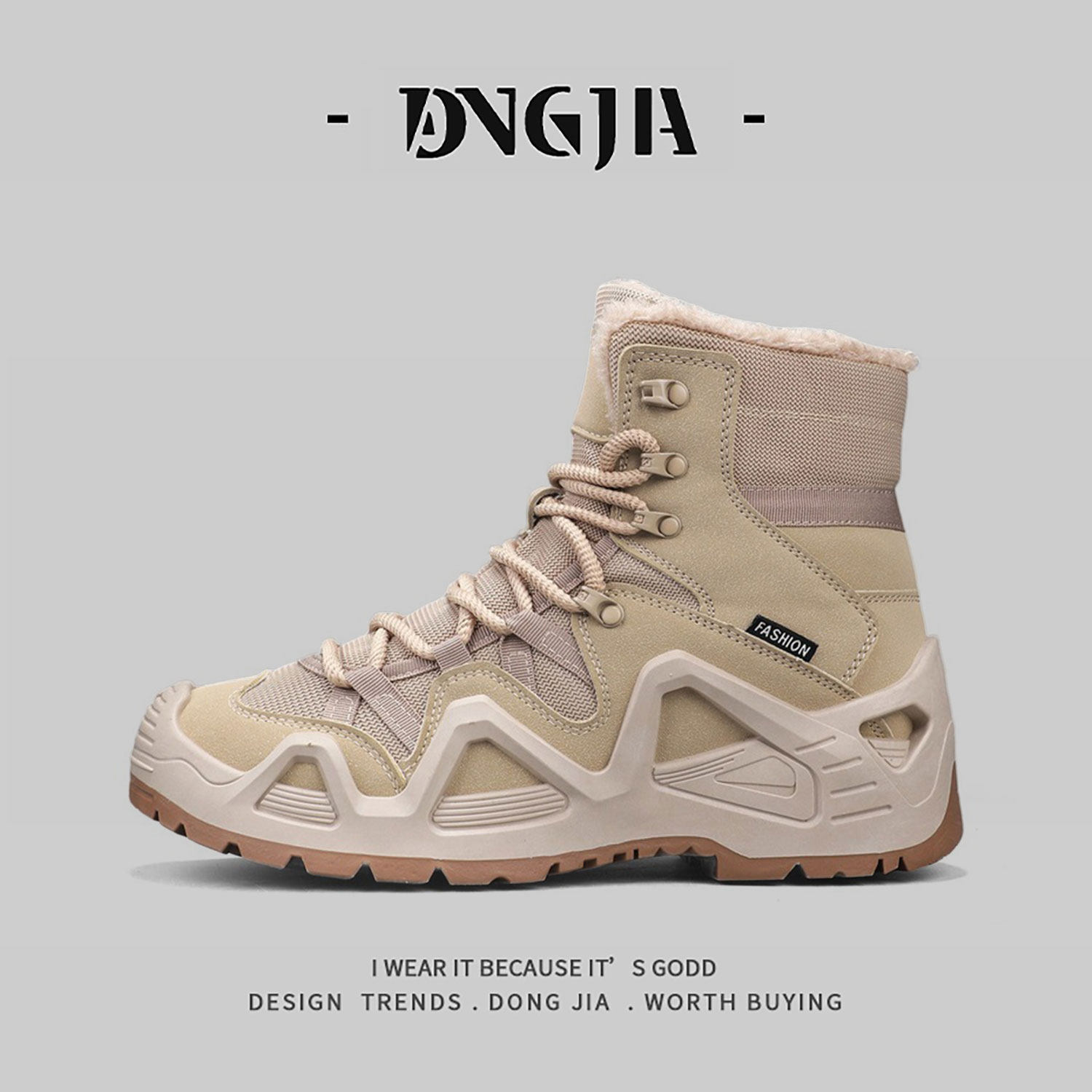 外贸欧美单马丁靴男冬季加绒加厚防寒保暖高帮棉鞋登山户外工装靴