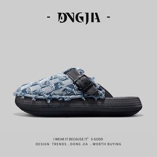 秋季 小众博肯鞋 外穿百搭潮拖 男女款 东家Qshoes外贸日本单包头拖鞋