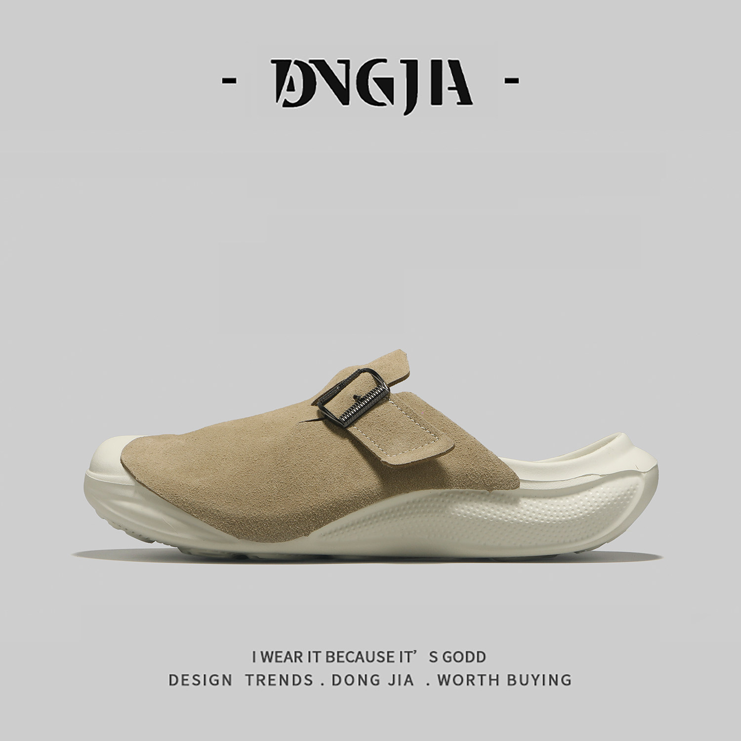 外贸日本单夏季男士勃肯鞋外穿高级感轻便一脚蹬懒人鞋包头半拖鞋