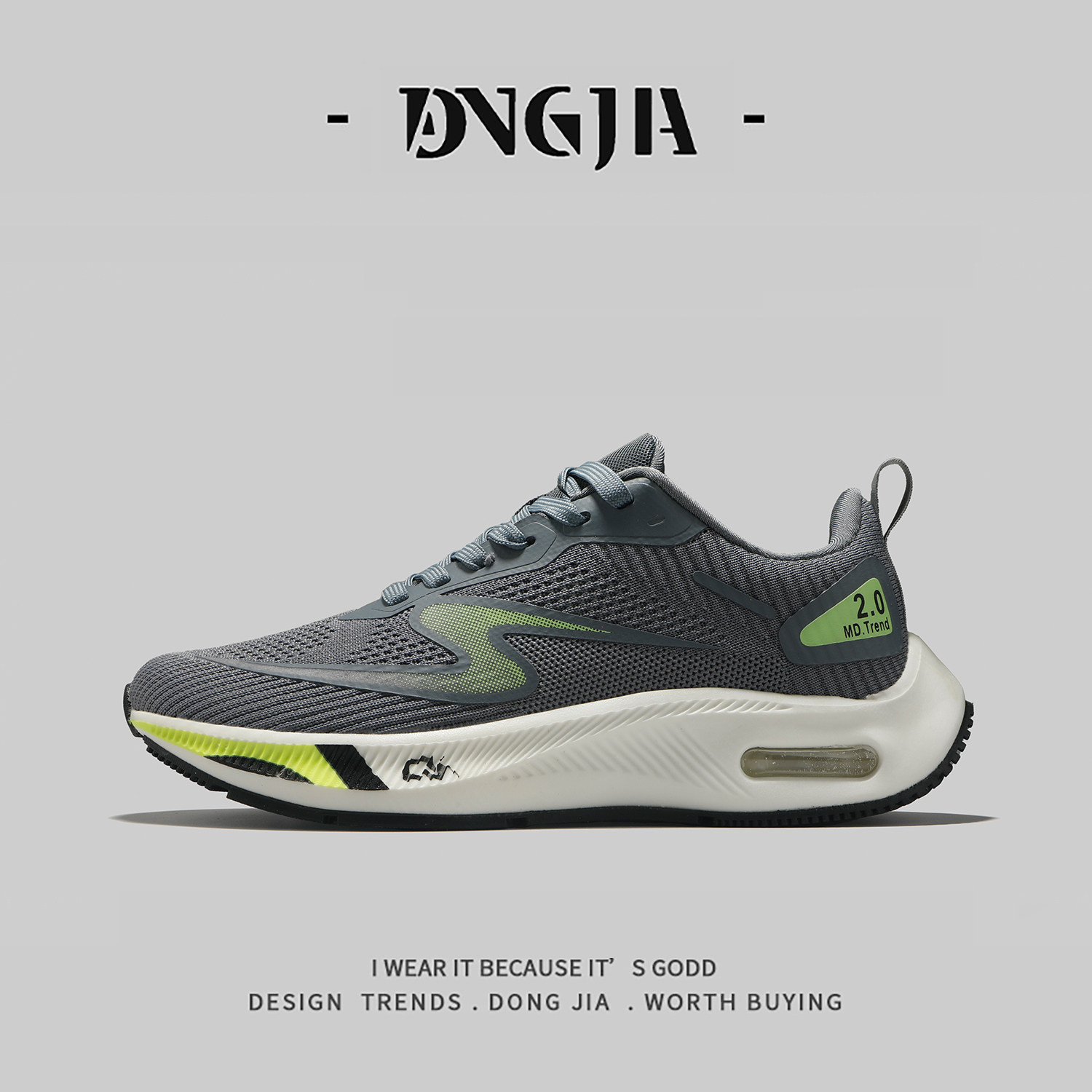 外贸出口春季男士运动鞋透气减震气垫跑步鞋轻便软底初中生跑步鞋