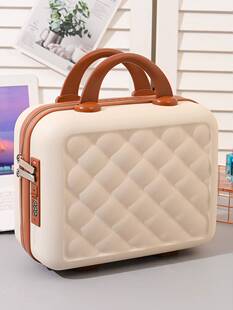 手提行李箱小型化妆箱高级感14寸轻便登机时尚迷你多功能旅行箱女