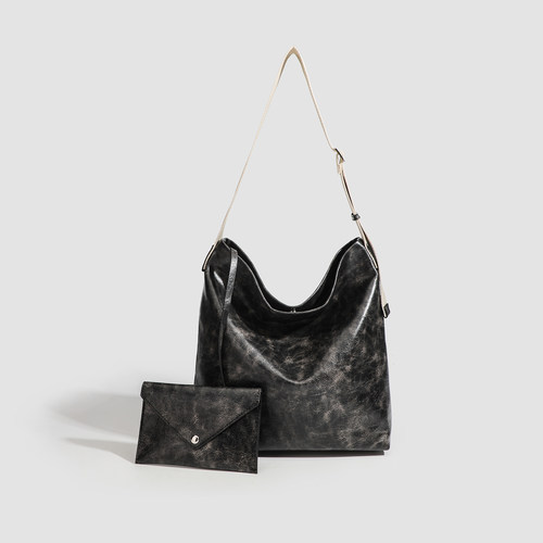 休闲通勤新品慵懒风大容量腋下包