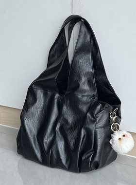 多巴胺dopamine复古油蜡皮大容量托特包高级感单肩腋下包通勤斜挎