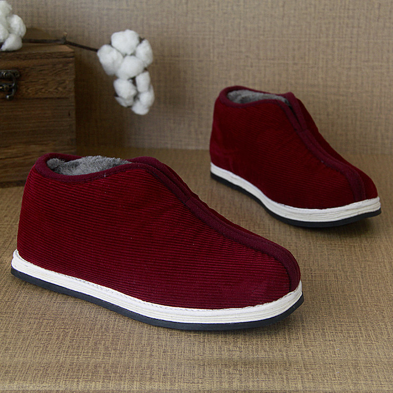 中国风时尚男女情侣懒人布鞋紫红色千层底蚌壳女鞋子保暖棉花鞋男,流行男鞋,乐福鞋（豆豆鞋）,淘宝优惠券,粉丝福利购,淘宝优惠卷