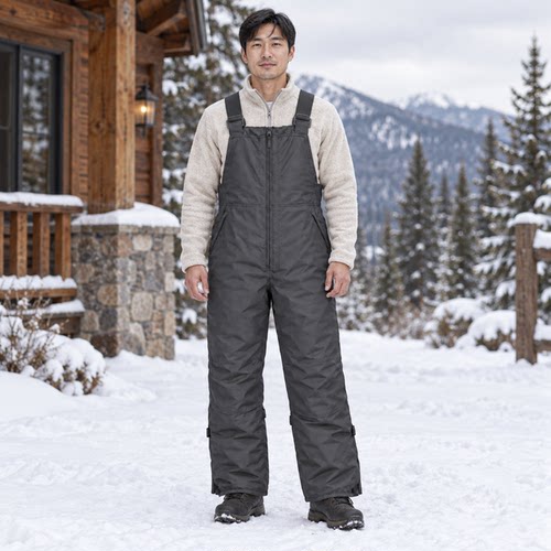 纯色背带可调节肩带防水防风户外冬季滑雪裤26092201