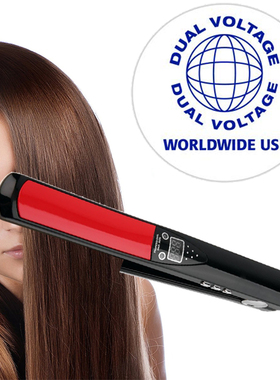 Titanium Flat Iron 2 in 1  Hair Straightener  Hair Curler