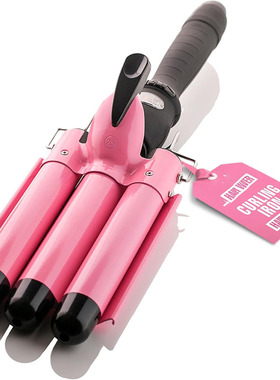 蛋蛋卷 波浪 3 Barrel Curling Iron Wand Hair Crimper 25mm