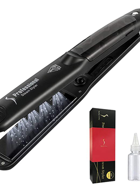 Professional Steam Hair Straightener Ceramic Vapor Hair Flat