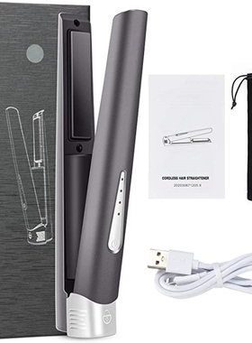 Travel Cordless Hair Straightener and Curler 2 in 1