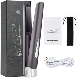 Travel Cordless Hair Straightener and Curler 2 in 1