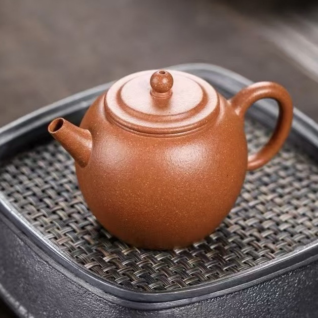 茗缘居 【大彬怀月】120cc宜兴紫砂手工原矿降坡泥小品壶功夫茶具