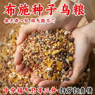 混合鸟粮布施种子粮户外喂鸟鸟食中小型投喂谷子通用鸟粮谷物营养
