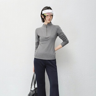 半拉链长袖 T恤1300YGSM YLANGENE 清仓