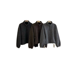 加绒【YLANGENE】半拉链羊毛加绒卫衣5158MH