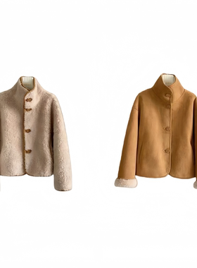 【YLANGENE】双面穿绵羊毛外套532PHSL