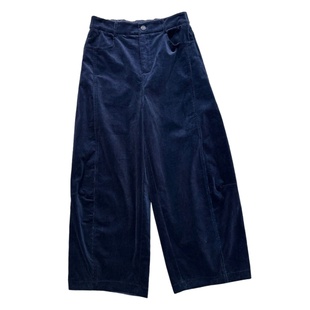 8361LJ 灯芯绒九分阔腿弯刀裤 YLANGENE