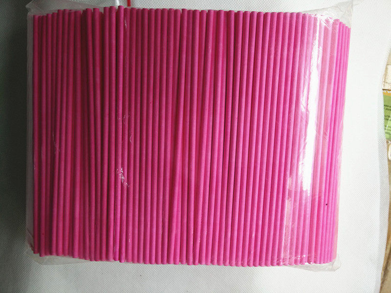 彩色环保实心纸棒 糖果棒子 棒棒糖蛋糕糖果纸棒 15cm*3.5mm 10支