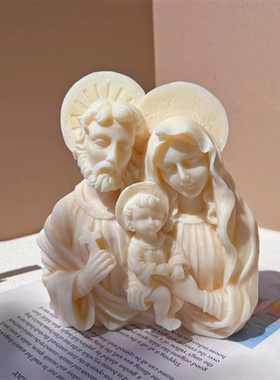 热卖象牙果描金文殊普贤佛像摆件