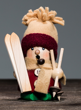 德国 Christian Ulbricht “滑冰的宝宝”香薰木偶 进口礼品礼物