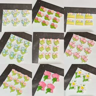 迷你小花花篮小鼻噶捏捏乐硅胶模具 DIY手工模具