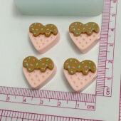 A137爱心巧克力抹面饼干硅胶模具火漆蜡粒捏捏硅胶模具小鼻嘎diy