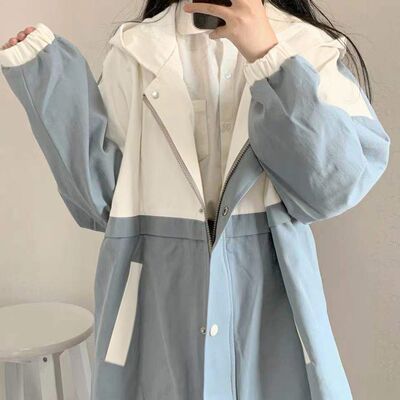 女大童风衣外套秋冬加绒棒棒服潮