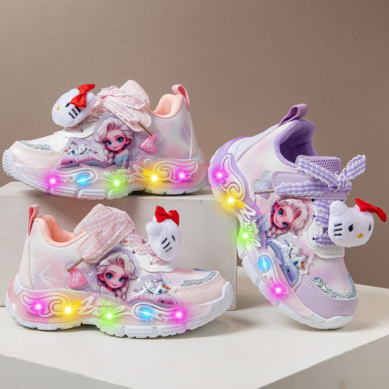 女童运动鞋2026春季新款单鞋可爱卡通童鞋儿童发光鞋女孩休闲鞋,童鞋/婴儿鞋/亲子鞋,运动鞋,淘宝优惠券,粉丝福利购,淘宝优惠卷