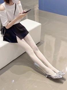 【超白Spa级疏水蚕丝面膜丝袜】瓷白薄款天蚕丝裁剪防勾塑型缎面