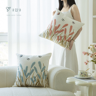 依兮原创设计2026新款网红花朵抱枕套不含芯沙发靠垫靠枕法式复古